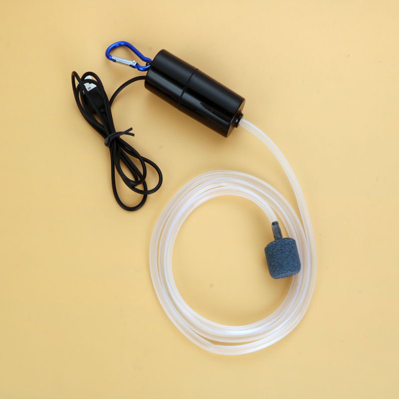 Aquarium Fish Tank USB Oxygen Air Pump Mute Energy Saving Supplies Portable Mini Aquatic Terrarium Fish Tank Accessories - Image 2